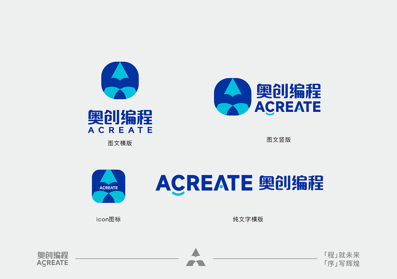 奥创编程少儿编程vi设计小机器人卡通形象编程IP设计（图ZMzMyMjYyMjY0） - 品牌 - 站酷设计师村花二毛啊原创素材 - 站酷ZCOOL