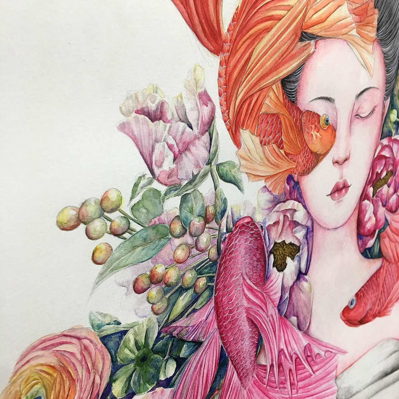 斗鱼 | 温柔的性感（图ZNzgzMzYzNDQ=） - 艺术插画 - 站酷设计师兔籽Echo原创素材 - 站酷ZCOOL