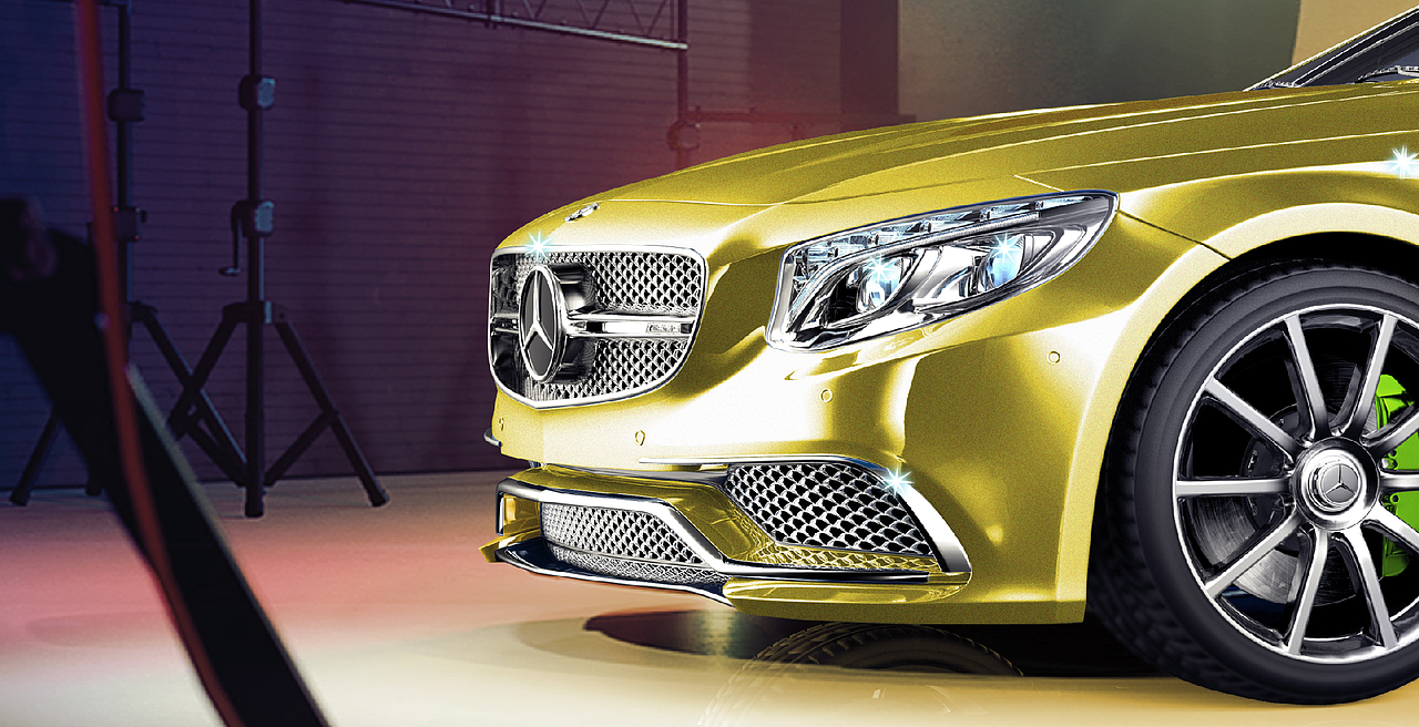 梅赛德斯奔驰渲染练习 （Keyshot6.0)（图ZOTQyOTUzMzI=） - 机械/交通 - 站酷设计师小鲁般原创素材 - 站酷ZCOOL