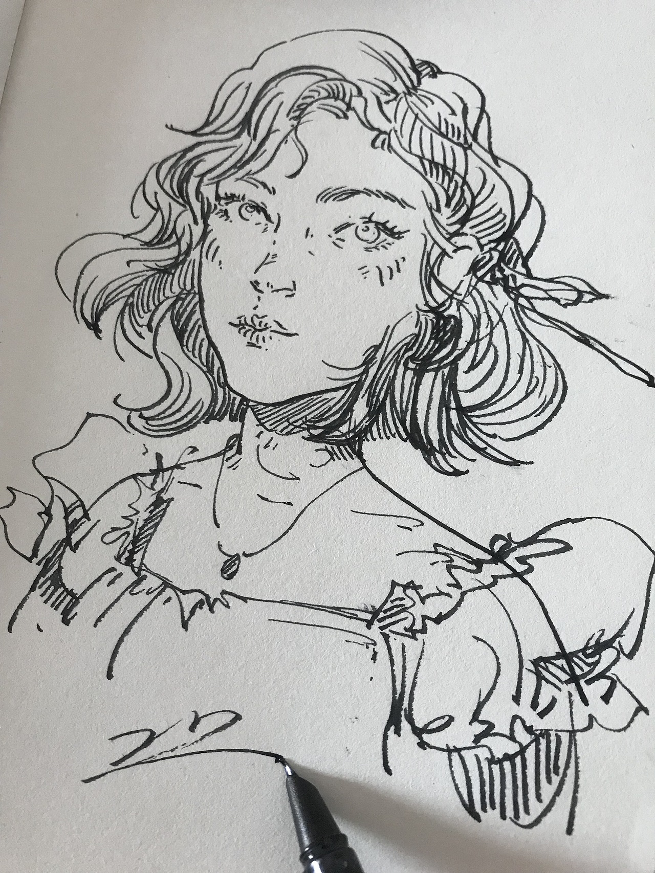 钢笔速写～|动漫|单幅漫画|是冰儿呀_临摹作品-站酷zcool