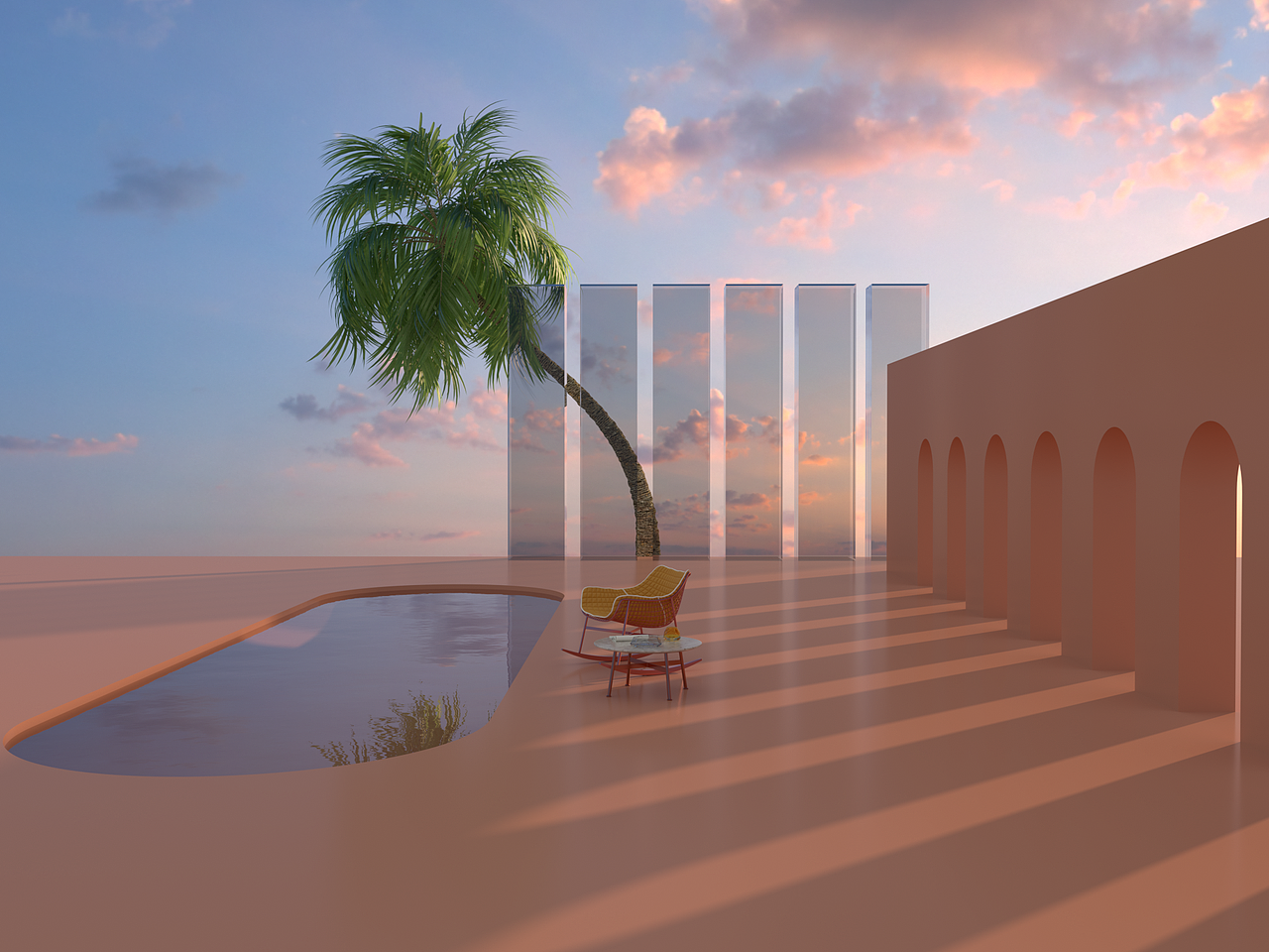 c4d练习|三维|场景|效果图制作xfind_原创作品-站酷zcool