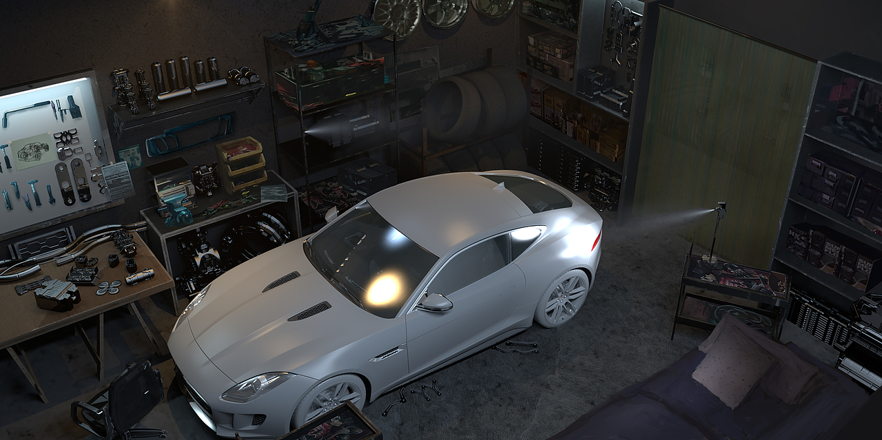 Auto repair shop 概念设计（图ZMjA2MTQyNzQ4） - 概念设定 - 站酷设计师马祖超原创素材 - 站酷ZCOOL