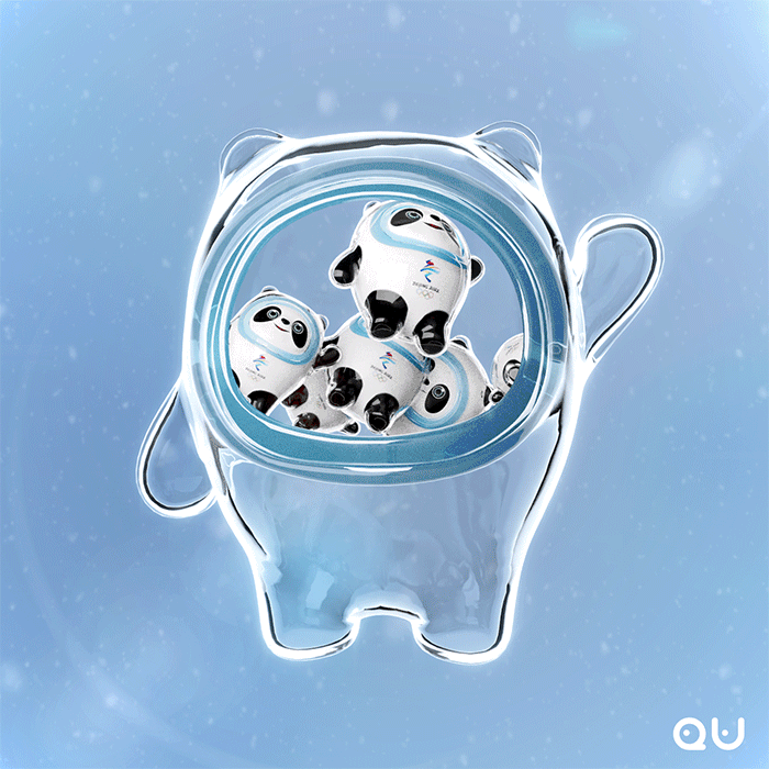 冰墩墩——3d循环动画 \\ 制作教程 \ c4d \ houdini