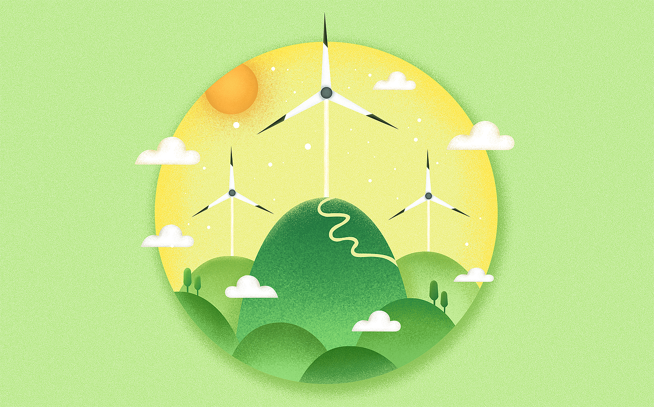 原创肌理插画-风景（图ZMjA1MDM4OTEy） - 艺术插画 - 站酷设计师陈小钙原创素材 - 站酷ZCOOL