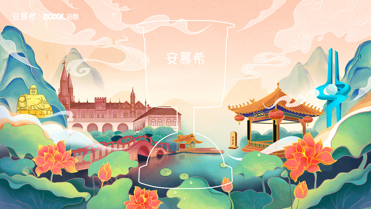 济南有三宝趵突泉 大明湖 千佛山 .