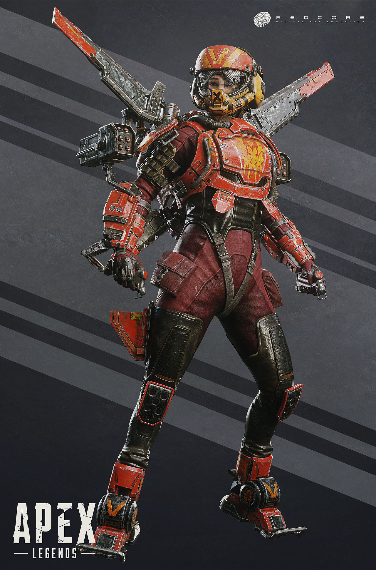 【Apex英雄】赤核学员次世代建模,超精细还原瓦尔基里