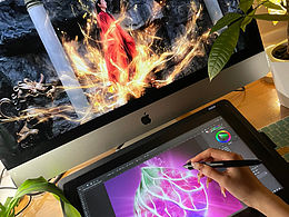 手绘一颗菡萏之心,颜淡应渊你们快拿去!