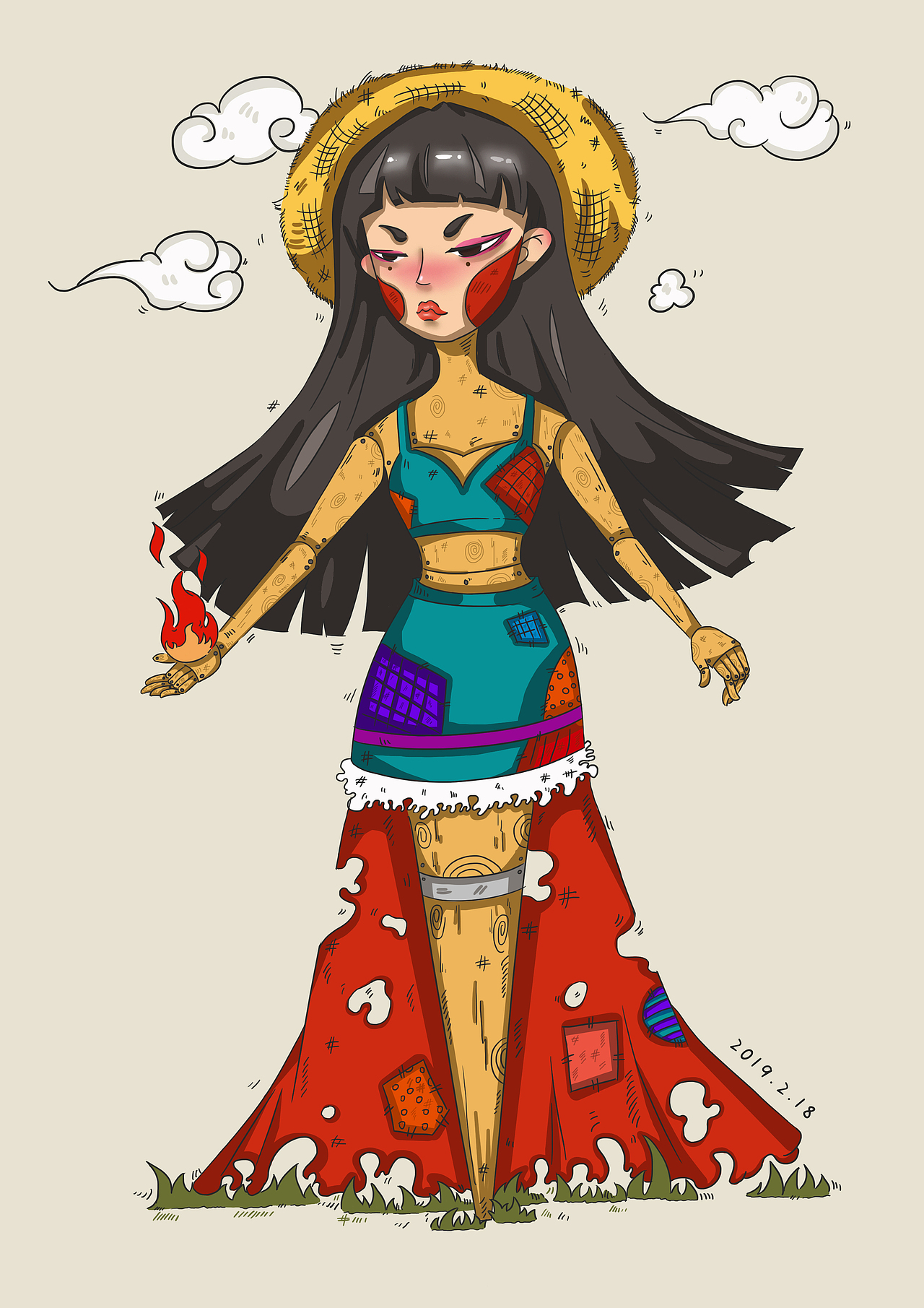 电脑手绘插画（图ZMTQ1MzY3MDQ4） - 艺术插画 - 站酷设计师漂亮小仙猪原创素材 - 站酷ZCOOL