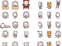 九尾貓串串狗插畫設(shè)計全過程