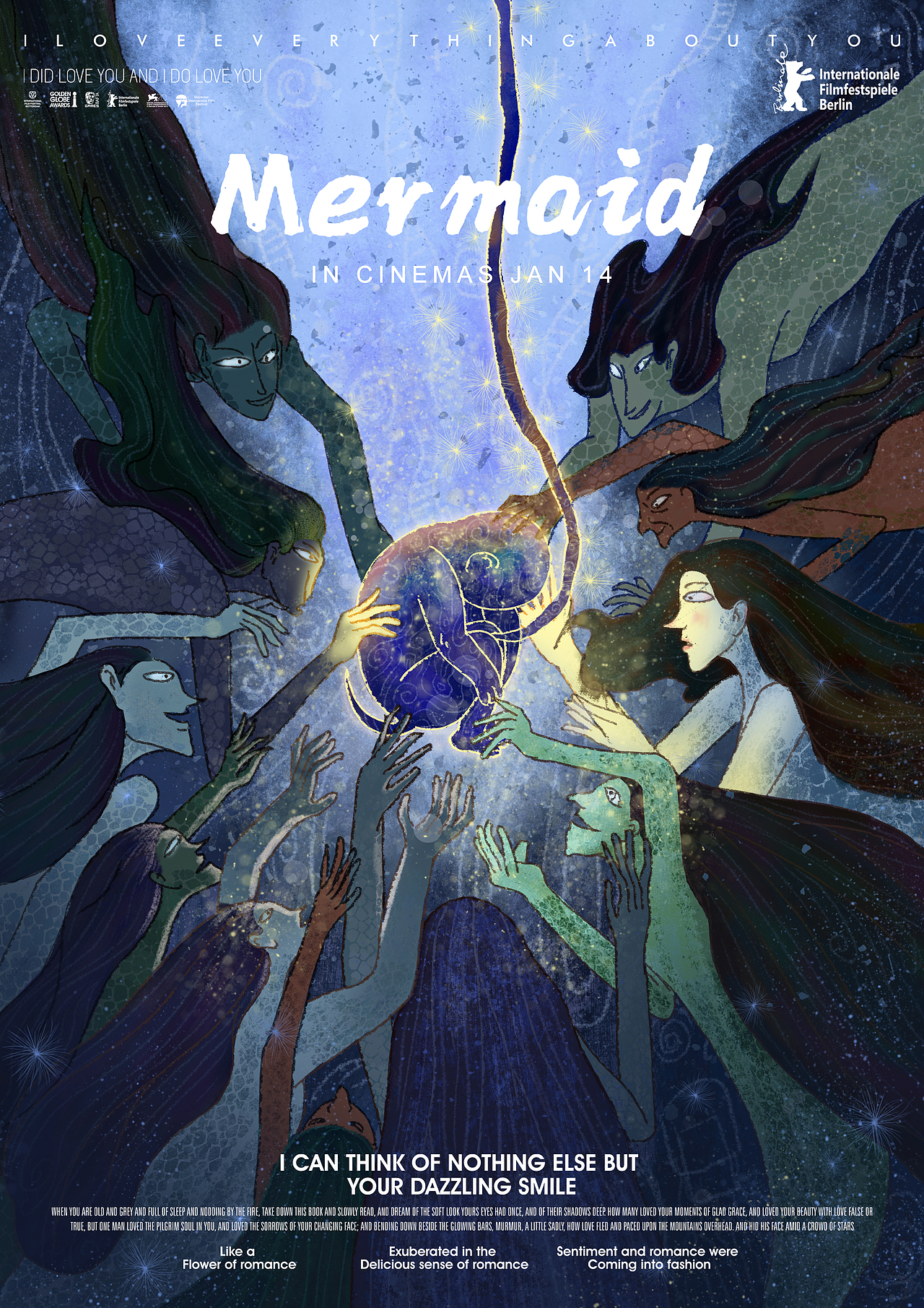 插画｜电影海报设计|Mermaid（图ZMjMyMjE4ODY0） - 商业插画 - 站酷设计师Lam雷鸣原创素材 - 站酷ZCOOL