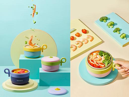 母婴产品保温碗拍摄