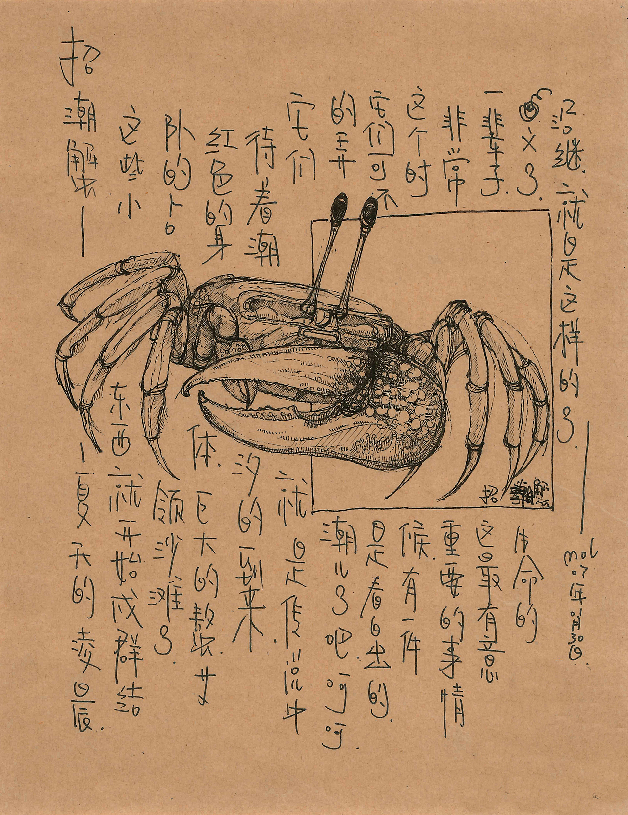 这个关于海鲜的插画手稿（终）（图ZMTM2ODEwOTc2） - 创作习作 - 站酷设计师daimol原创素材 - 站酷ZCOOL