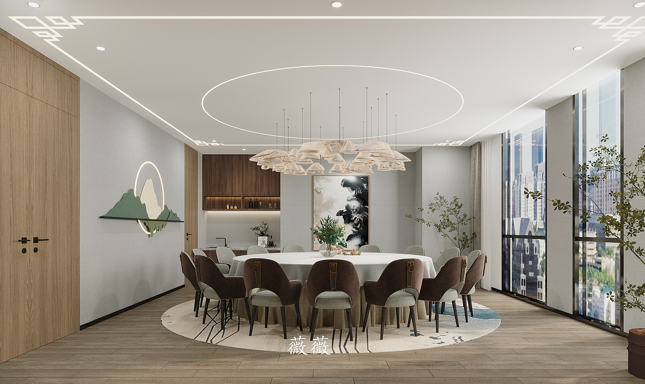 新中式茶室设计 | 安静雅致 故意盎然