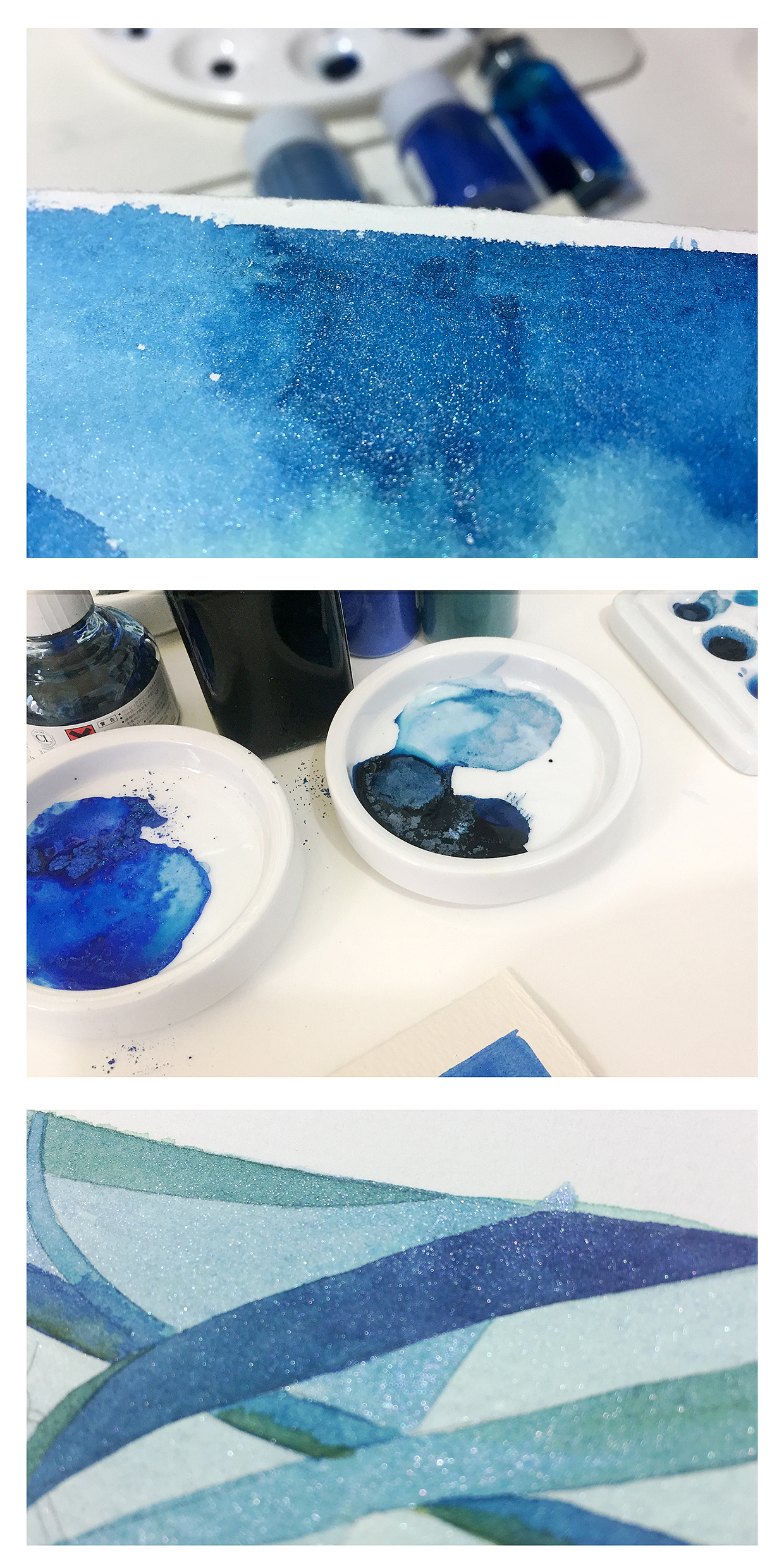 液态颜料的综合运用