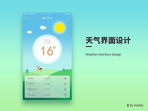 UI—天气界面设计