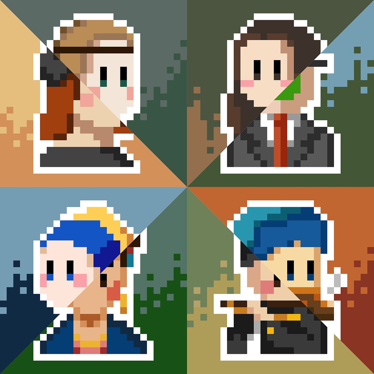 像素画|名画人物篇