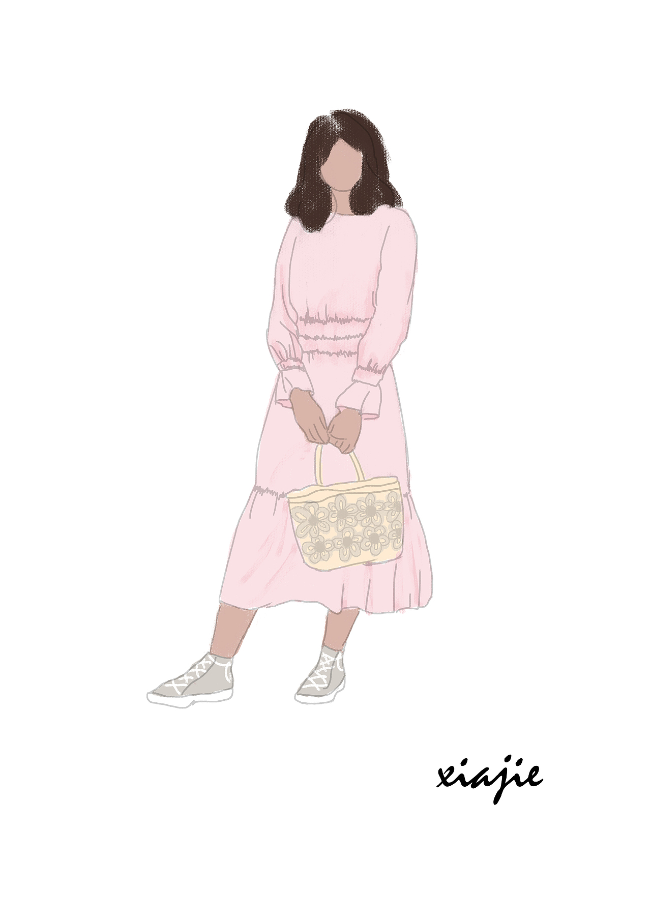 《时尚快涂》（图ZMTE1NTgyNTYw） - 新锐潮流插画 - 站酷设计师霞姐姐姐姐原创素材 - 站酷ZCOOL