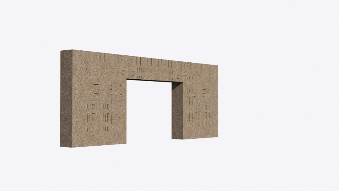 门前立体字