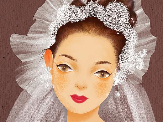 新娘插画系列