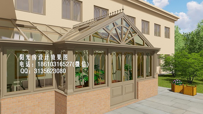 D1500英式古典阳光房设计效果图(幅)