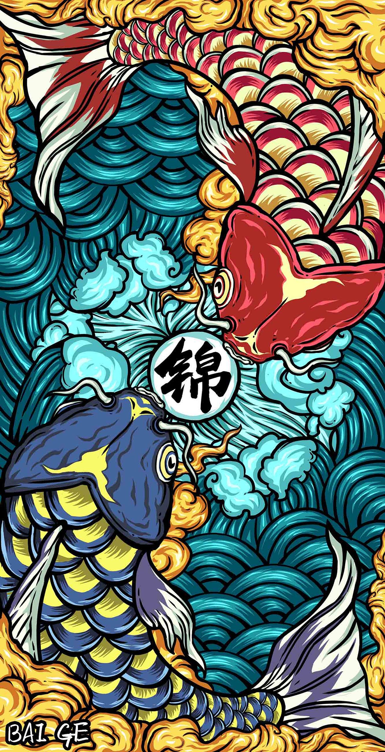 国潮|插画|商业插画|摆哥_原创作品-站酷zcool