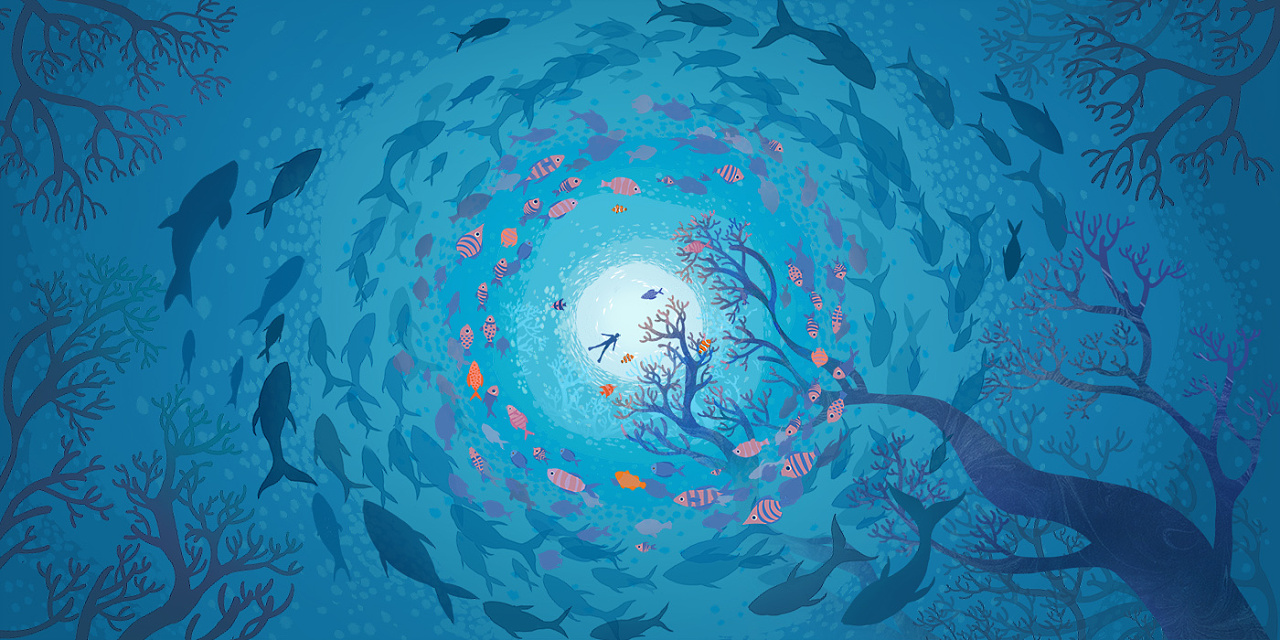 深海·宫殿·湖 插画&动效设计