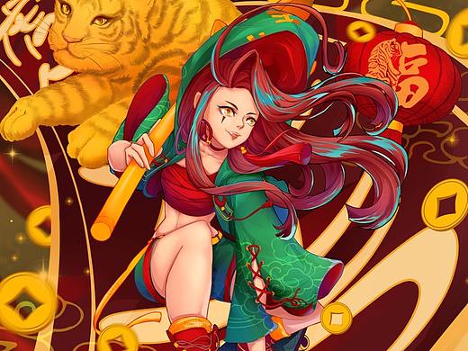 新年快乐（个人主页-ZNTc0NDE3MTI=） - 创作习作 - 站酷设计师超黑猫警长原创素材 - 站酷ZCOOL