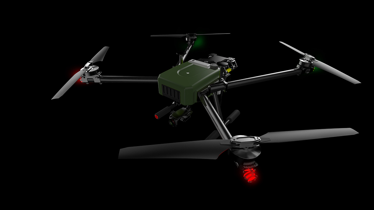 警用农业无人机效果图展示