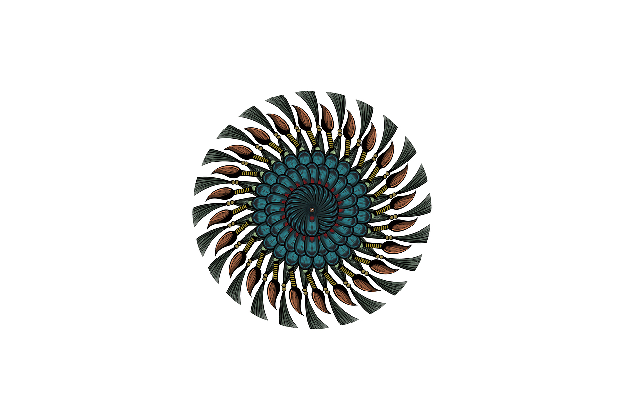 《山海经• 蚩尤大战天神》人物插画设计（下）（图ZOTE3MjcyODg=） - 概念设定 - 站酷设计师波纹_逆流原创素材 - 站酷ZCOOL