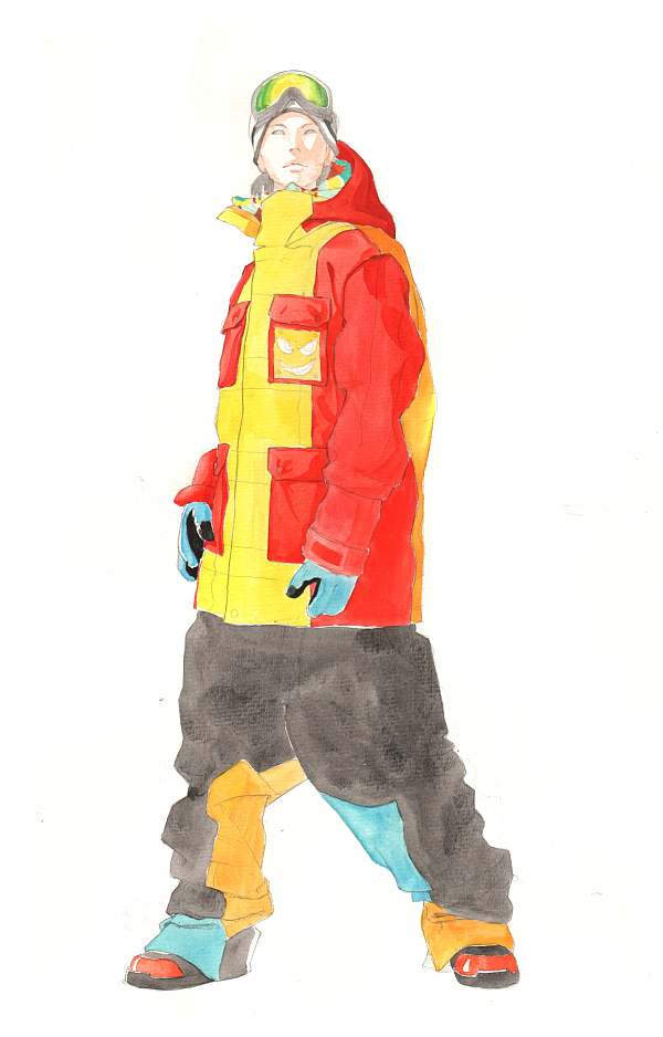 绘师yellow黄哲作品:时装画手绘表现步骤详解