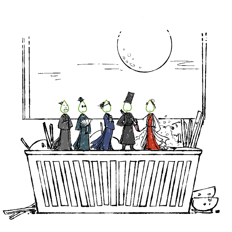 简易漫画-月圆之夜（图ZOTkyMTEyODA=） - 商业插画 - 站酷设计师婕洛原创素材 - 站酷ZCOOL