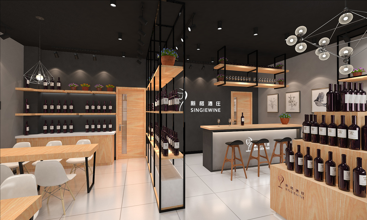 新中式小酒馆装修设计|空间|室内设计|品艺装饰 - 原创作品 - 站酷 (ZCOOL)