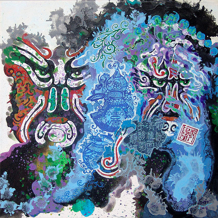 脸谱艺术（图ZMjczMjA0NzA0） - 艺术插画 - 站酷设计师黑白插画设计师原创素材 - 站酷ZCOOL