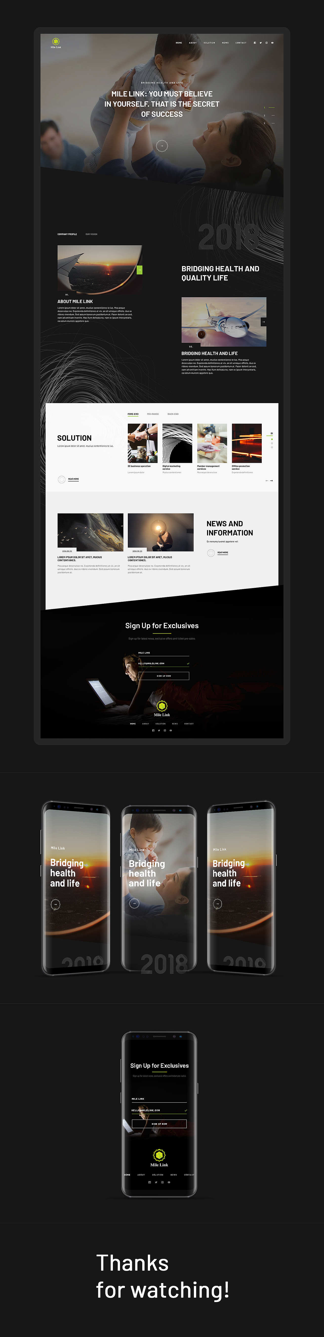 Mile Link Web Design（图ZMTE5NTgyOTYw） - 企业官网 - 站酷设计师EZ4_墩墩原创素材 - 站酷ZCOOL