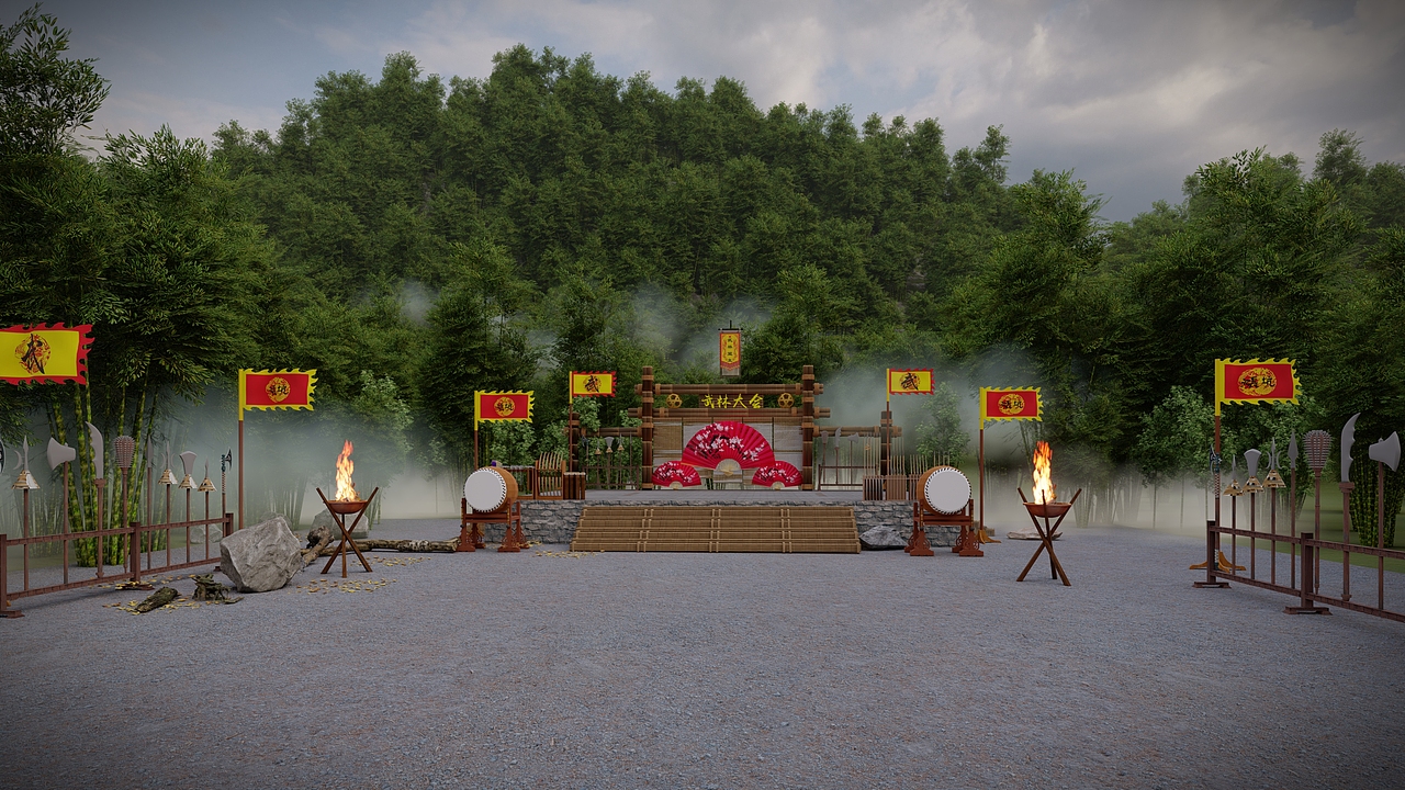 乡村公共空间设计施工