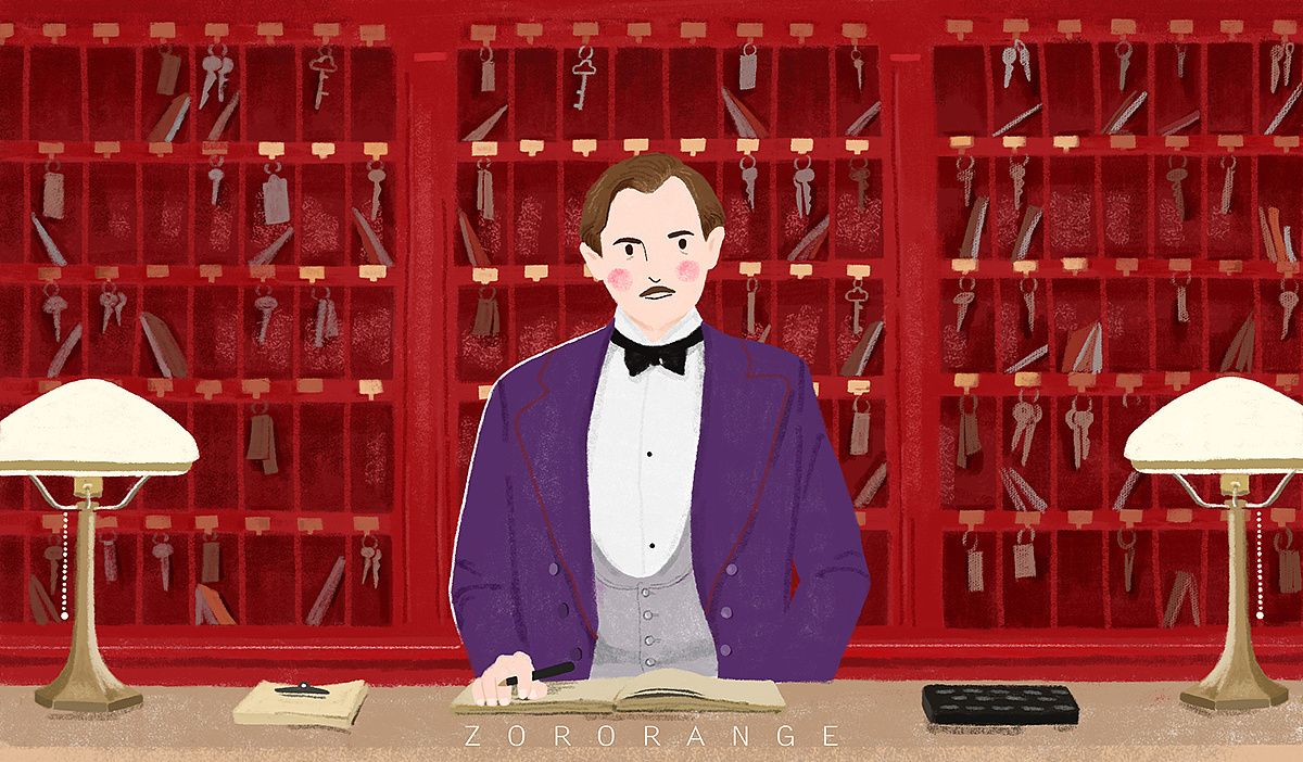 布达佩斯大饭店系列插图