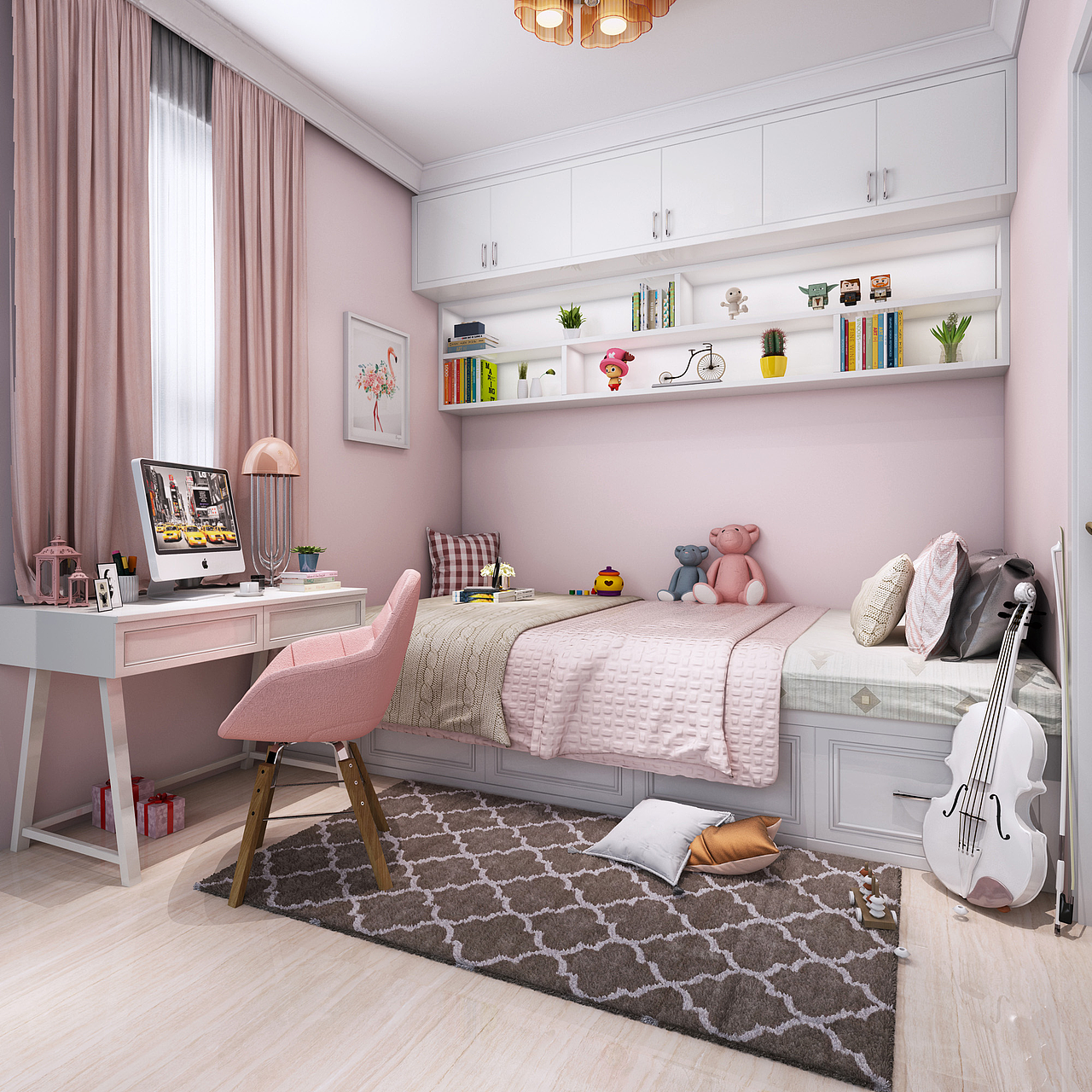 作为女生我喜欢这样的房间,功能多,靠窗,狭小|空间|家装设计|张美丽