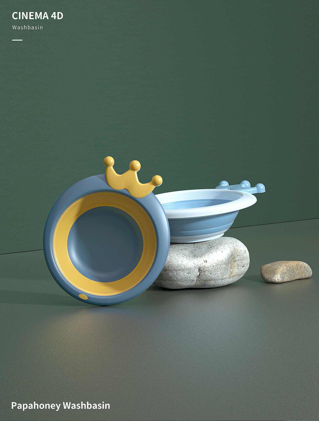 皇冠脸盆 | Cinema 4D（图ZMjYyMTYzMzMy） - 海报 - 站酷设计师贪睡的阿杭原创素材 - 站酷ZCOOL