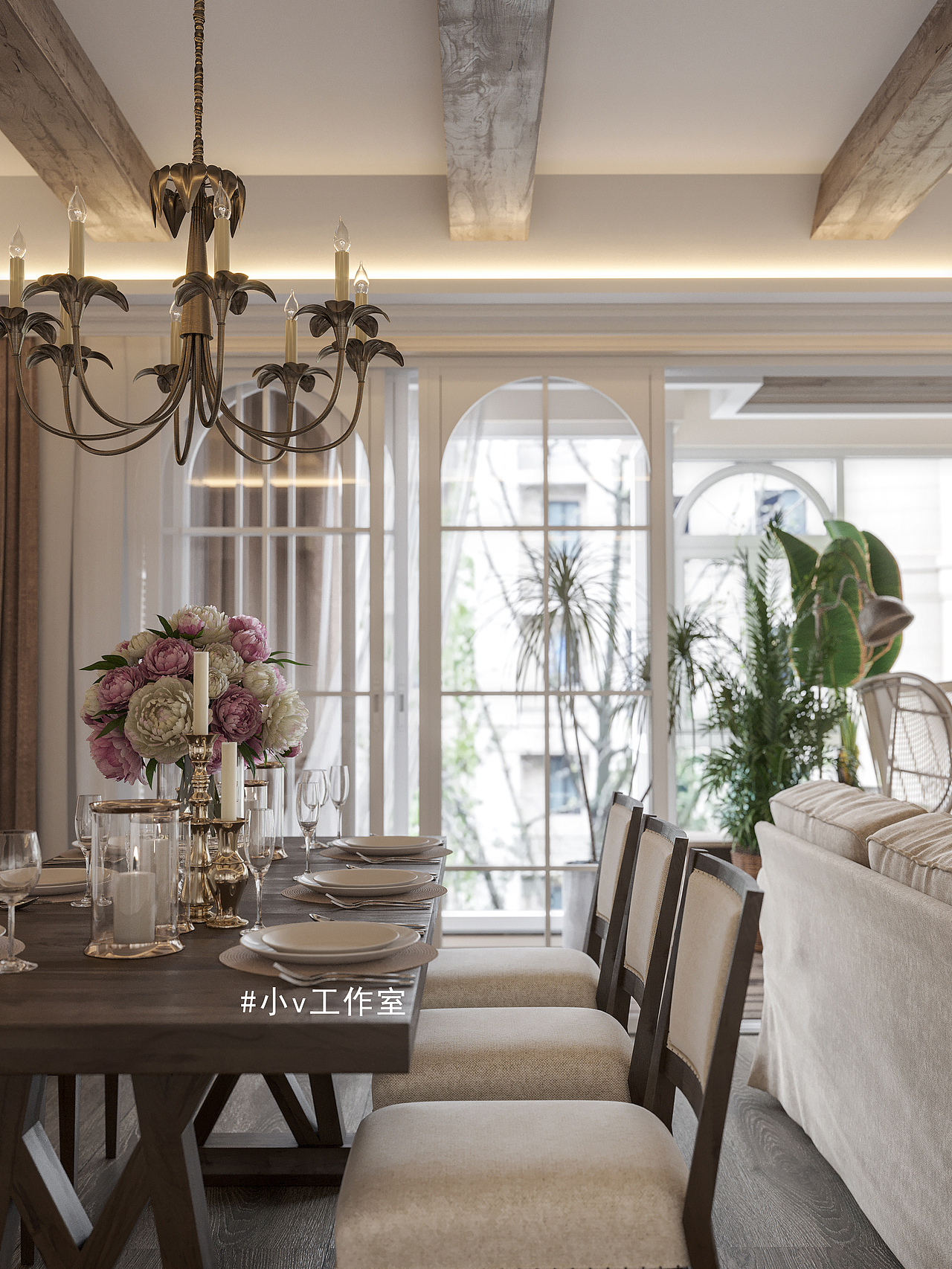 复古休闲风（图ZMjY5NTc4OTA4） - 家装设计 - 站酷设计师小v工作室原创素材 - 站酷ZCOOL