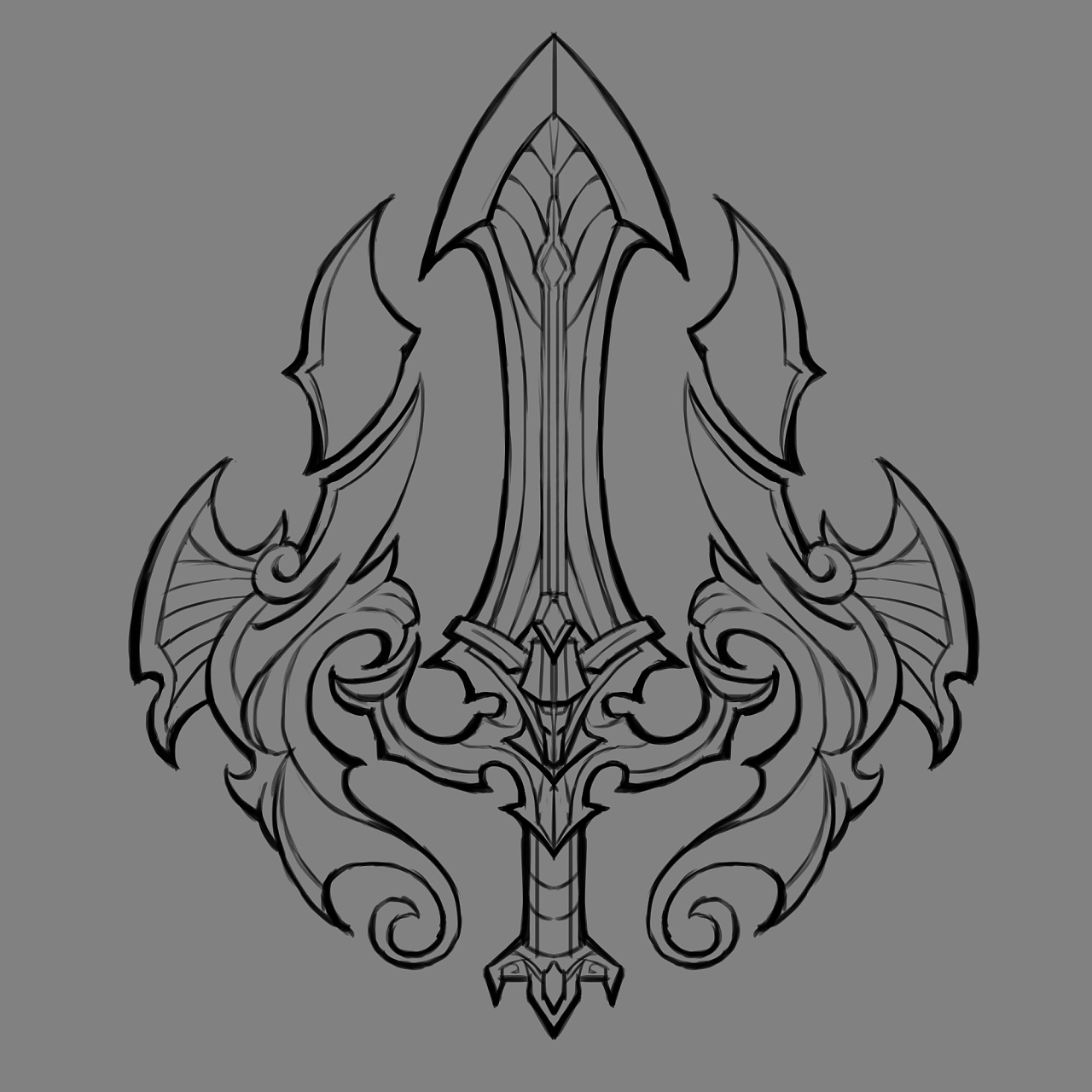 业余做的一些线稿设计和基本光影设计练习