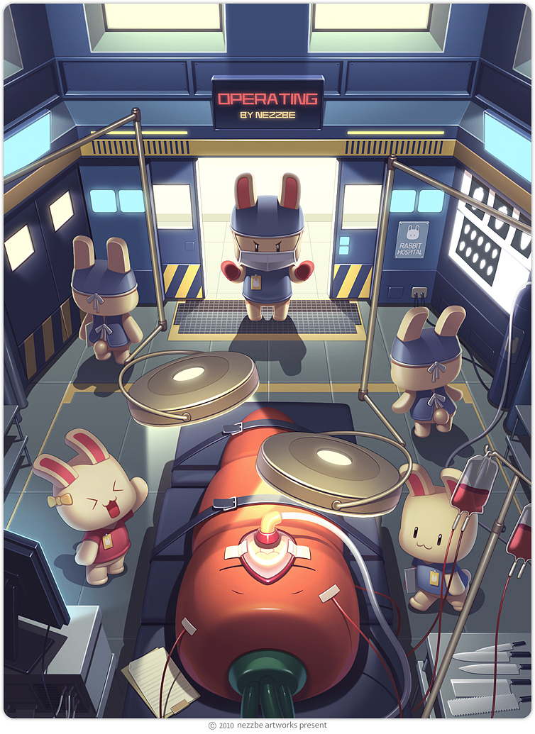 2Dto3DC4D兔子医生抗疫救人胡萝卜卡通IP科技未来（图ZMjA2Mzk2MzE2） - 人物/生物 - 站酷设计师强风一股丶原创素材 - 站酷ZCOOL