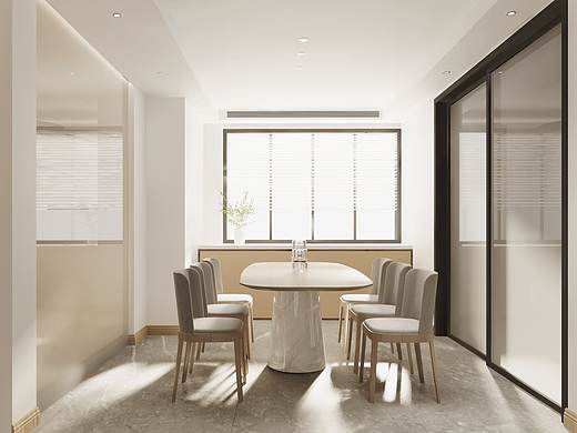 现代简约客餐厅