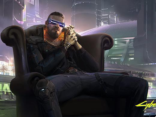 洛克猴杜震新图《赛博朋克2077》，壁纸可以安排上咯！