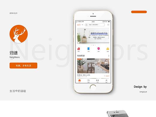 公寓租房app（個人主頁-ZNDI2NDA5MDg=） - APP界面 - 站酷設(shè)計師月嘻嘻原創(chuàng)素材 - 站酷ZCOOL