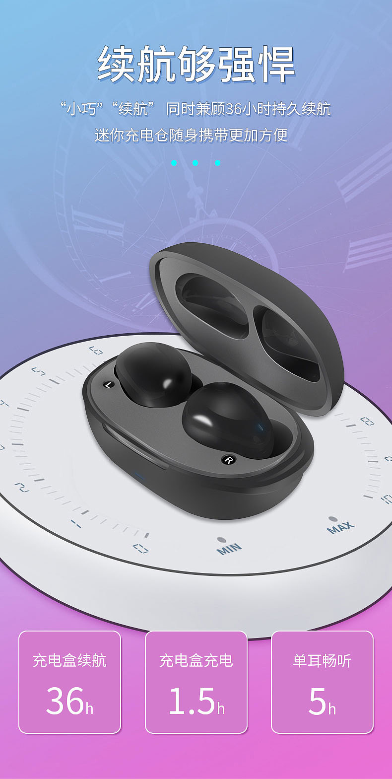 新款TWS蓝牙耳机详情页