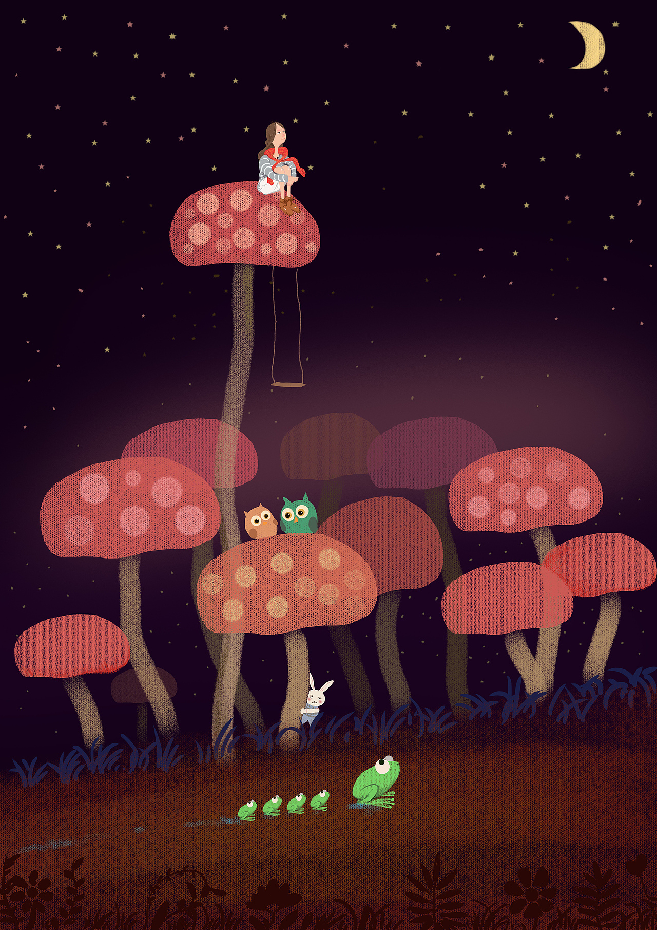 身处自然系列插画（图ZMTE1MjMxMTQ0） - 儿童插画 - 站酷设计师Z00004673原创素材 - 站酷ZCOOL