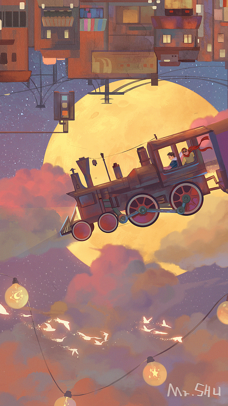 Free to fly（图ZODk3NTYwNzI=） - 商业插画 - 站酷设计师BookShu泳之原创素材 - 站酷ZCOOL