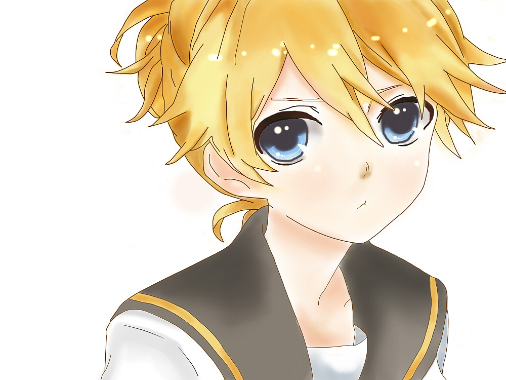 用软萌易推倒的sai临摹的一张小漫画