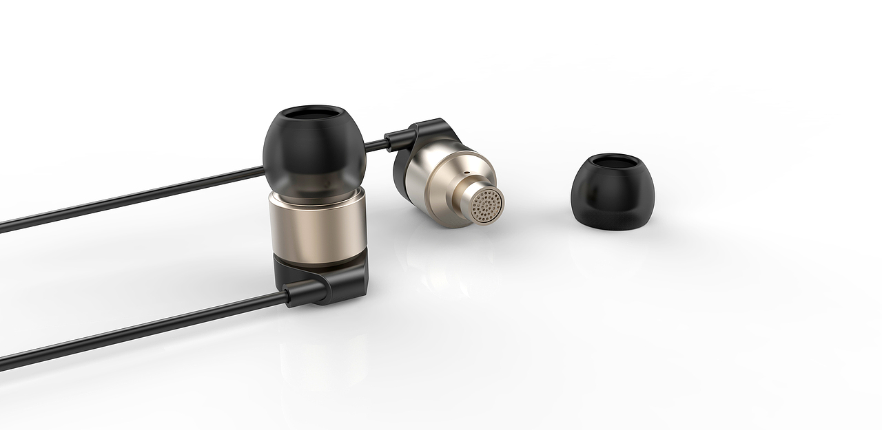 入耳式耳机高清渲染