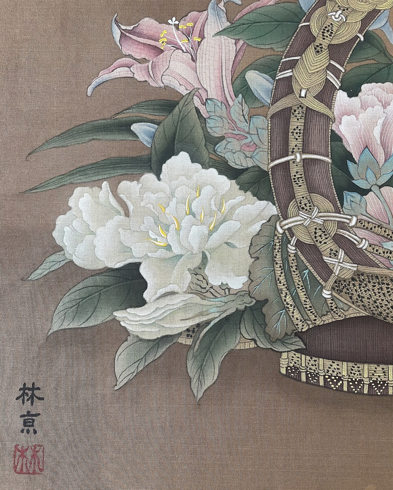 宋 李嵩《花篮图》